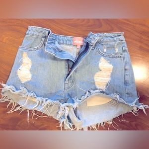 Denim women’s shorts